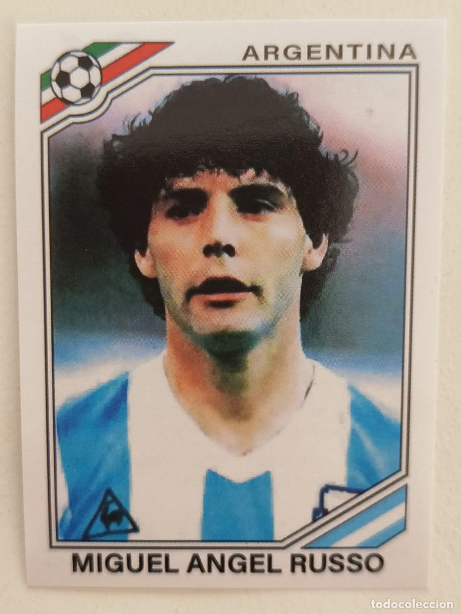 Football Stickers: #80 MIGUEL ANGEL RUSSO (ARGENTINA) MUNDIAL MEXICO 86 PANINI