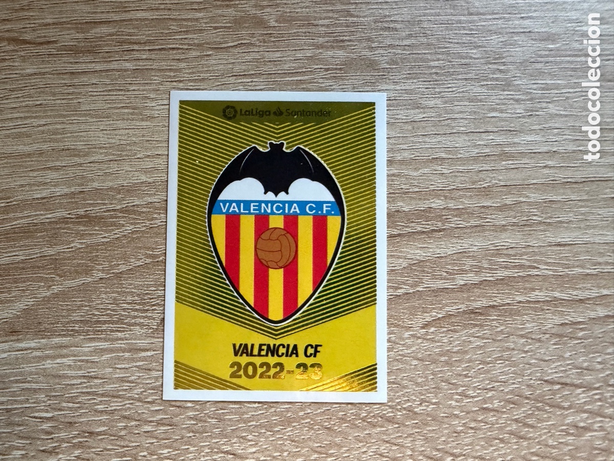 Fu&szlig;ball-Sticker: ESCUDO VALENCIA CF EDICIONES ESTE LIGA 2022 2023 22 23