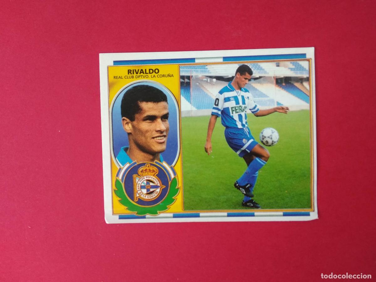 Cromos de f&uacute;tbol: EDICIONES ESTE LIGA 96 97 1996 1997 CROMO DESPEGADO COLOCA RIVALDO DEPORTIVO LA CORU&Ntilde;A VERSION