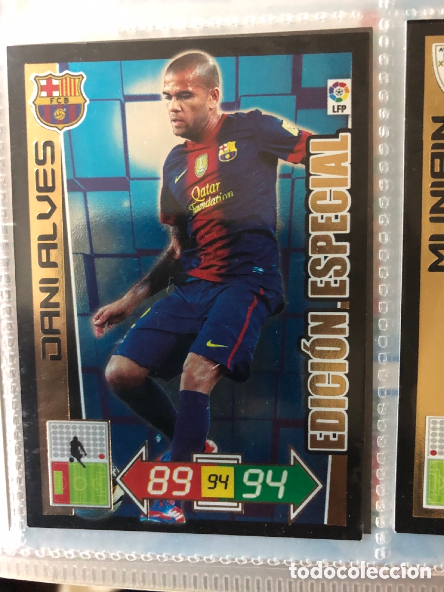 Cromos de f&uacute;tbol: DANI ALVES EDICI&Oacute;N ESPECIAL FC BARCELONA - ADRENALYN XL LA LIGA BBVA 2012 2013 - PANINI 12 13