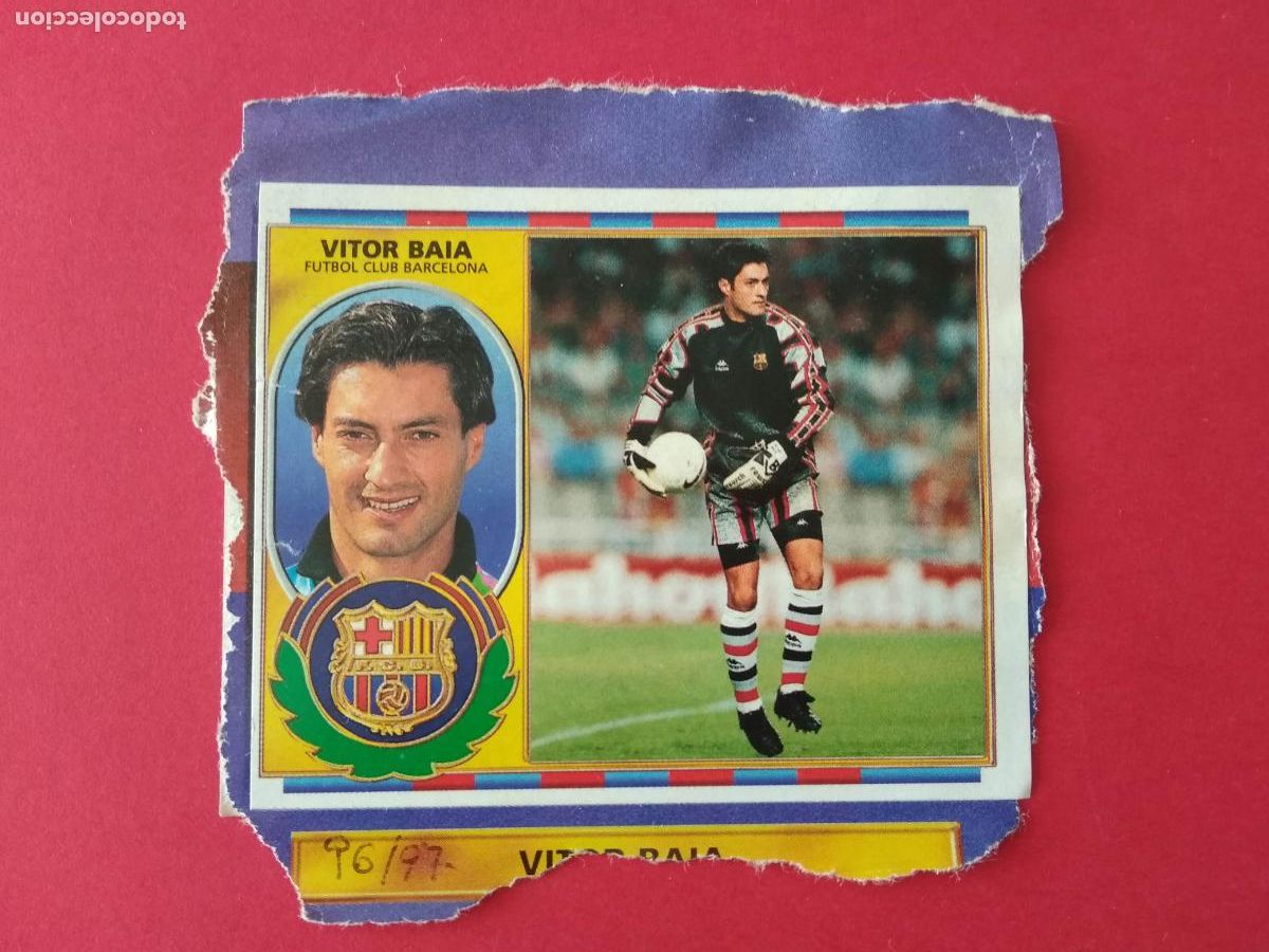 Cromos de f&uacute;tbol: EDICIONES ESTE LIGA 96 97 1996 1997 CROMO RECORTADO VERSION VITOR BAIA BARCELONA