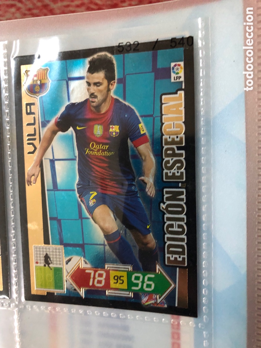 Cromos de f&uacute;tbol: VILLA EDICION ESPECIAL FC BARCELONA ADRENALYN XL 2012 2013 PANINI 12 13