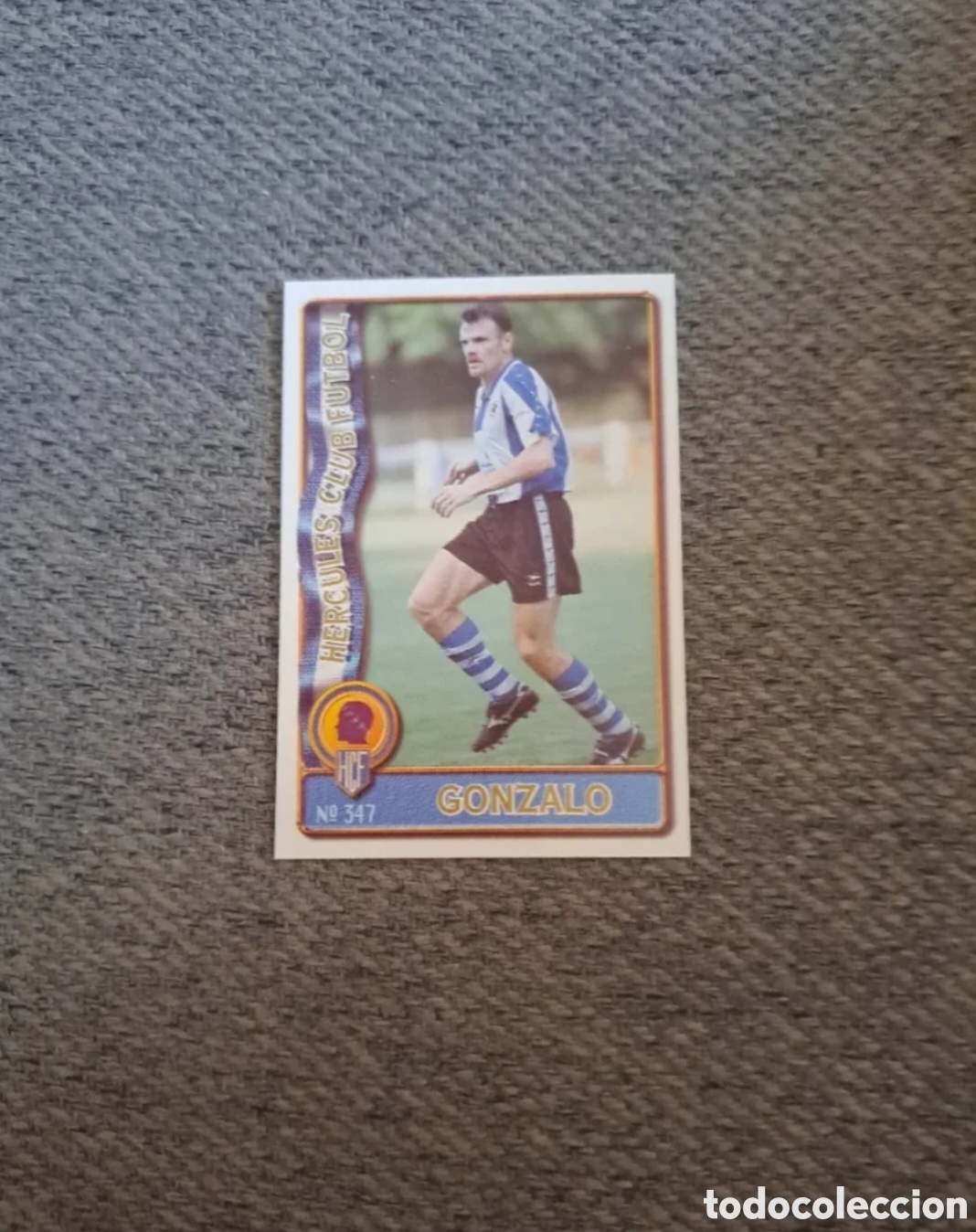 Cromos de f&uacute;tbol: Gonzalo(Baja) N&deg;347 H&eacute;rcules. Mundicromo Liga 96-97