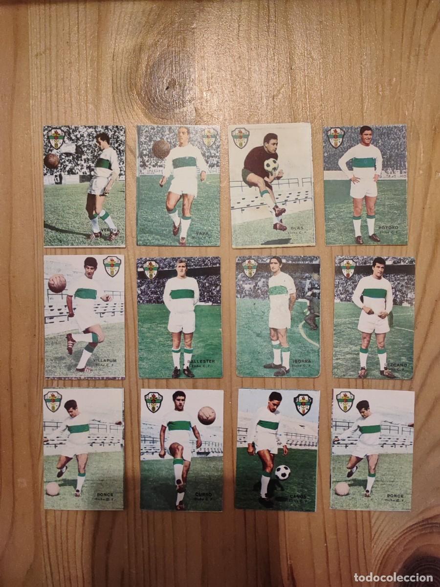 Cromos de f&uacute;tbol: LOTE 12 CROMOS ELCHE CF- FHER CAMPEONATO DE LIGA 1967 1968 67 68 -SIN PEGAR NUEVO
