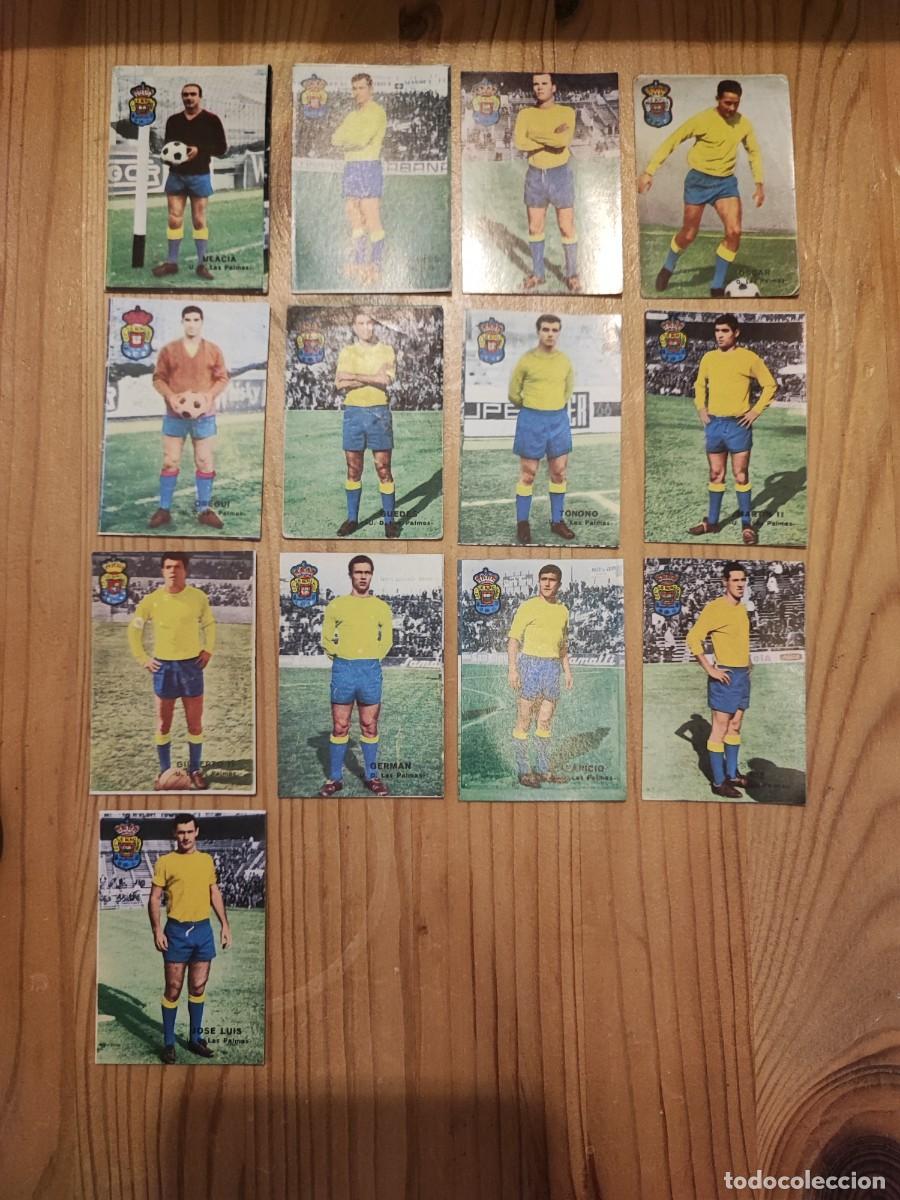 Cromos de f&uacute;tbol: LOTE 13 CROMOS UD LAS PALMAS- FHER CAMPEONATO DE LIGA 1967 1968 67 68 -SIN PEGAR NUEVO