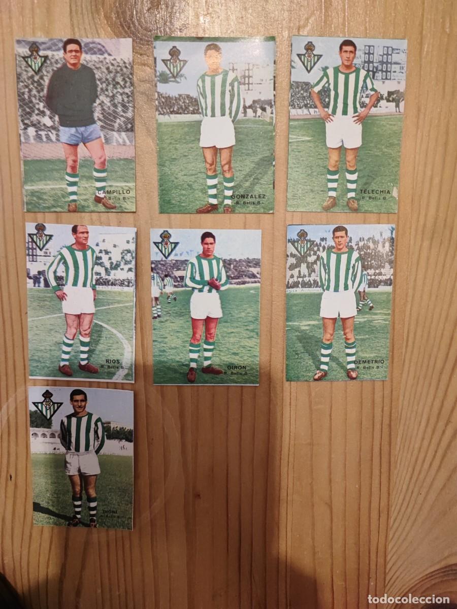 Cromos de f&uacute;tbol: LOTE 7 CROMOS BETIS- FHER CAMPEONATO DE LIGA 1967 1968 67 68 -SIN PEGAR NUEVO