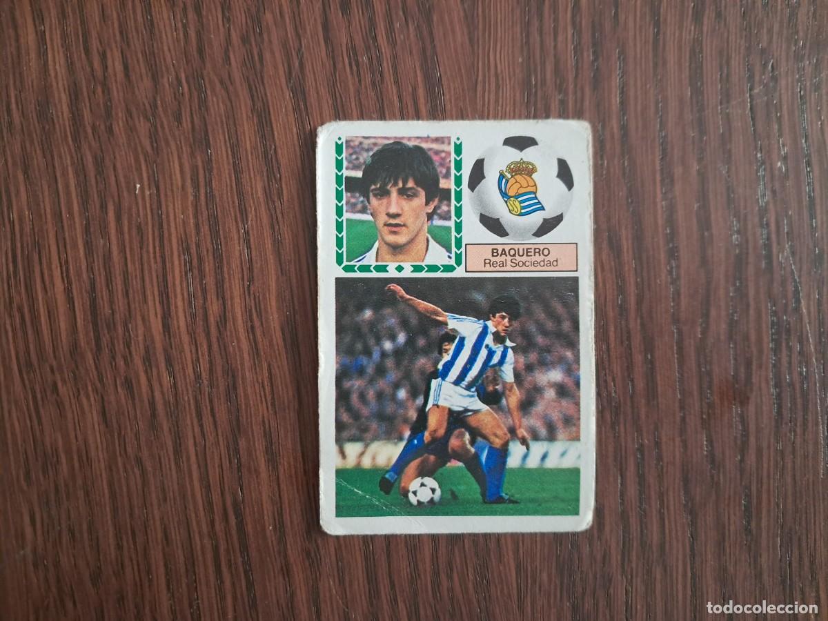 Cromos de f&uacute;tbol: cromo de futbol, edic. Este 83-84, Baquero, Real Sociedad. sin pegar.