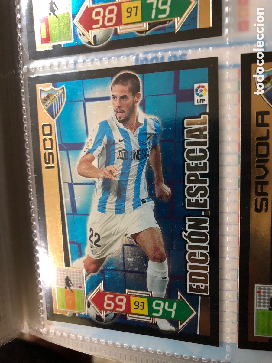 Cromos de f&uacute;tbol: ADRENALYN 2012/2013 EDICION ESPECIAL ISCO-MALAGA NUEVO PERFECTO