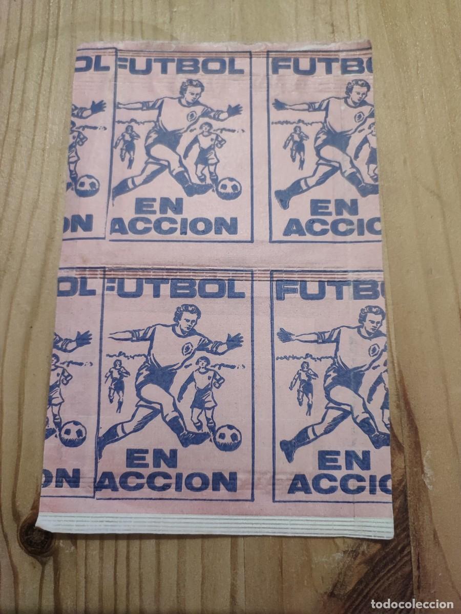 Cromos de f&uacute;tbol: DOS SOBRES FUTBOL EN ACCION REYAUCA NIEVOS SIN ABRIR