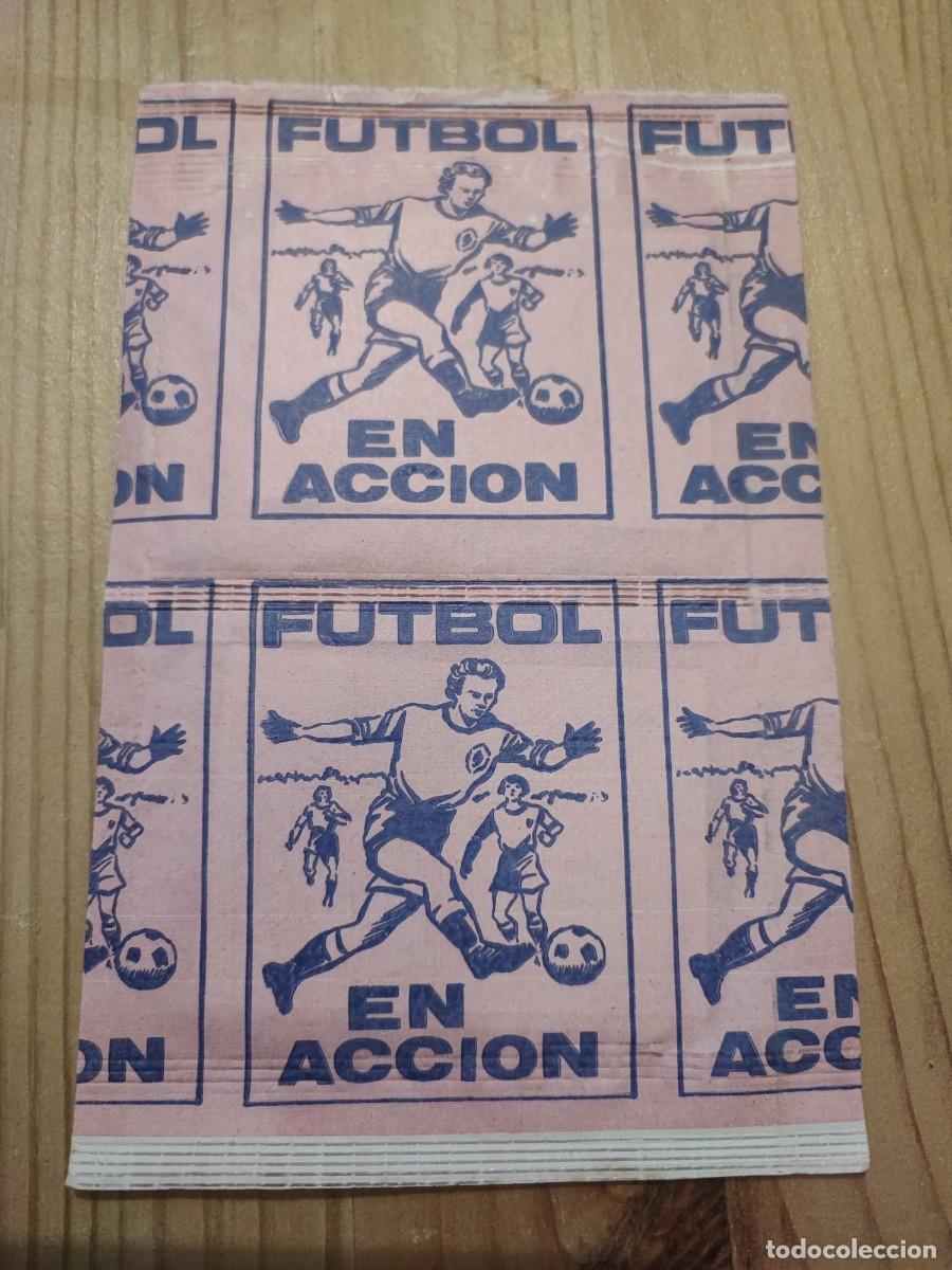 Cromos de f&uacute;tbol: DOS SOBRES FUTBOL EN ACCION REYAUCA NIEVOS SIN ABRIR