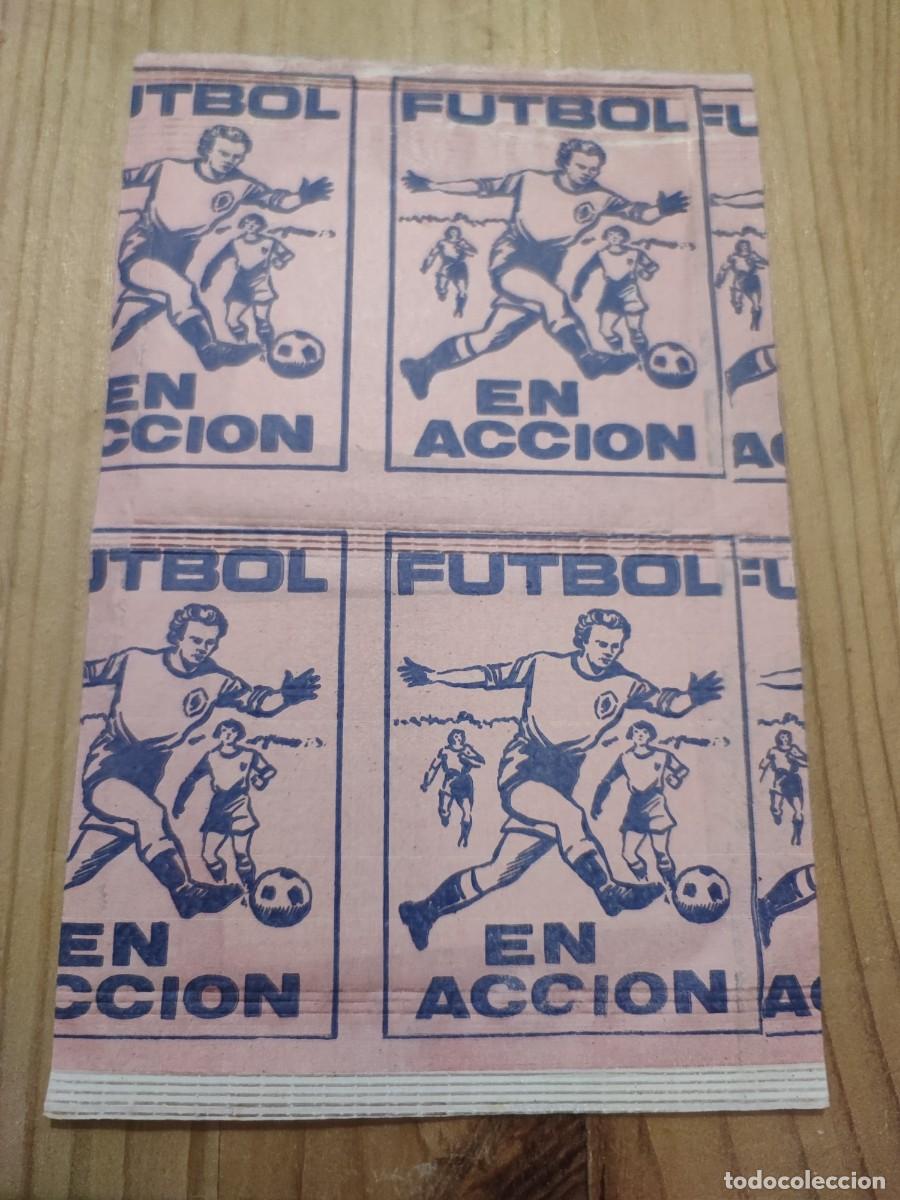 Cromos de f&uacute;tbol: DOS SOBRES FUTBOL EN ACCION REYAUCA NIEVOS SIN ABRIR