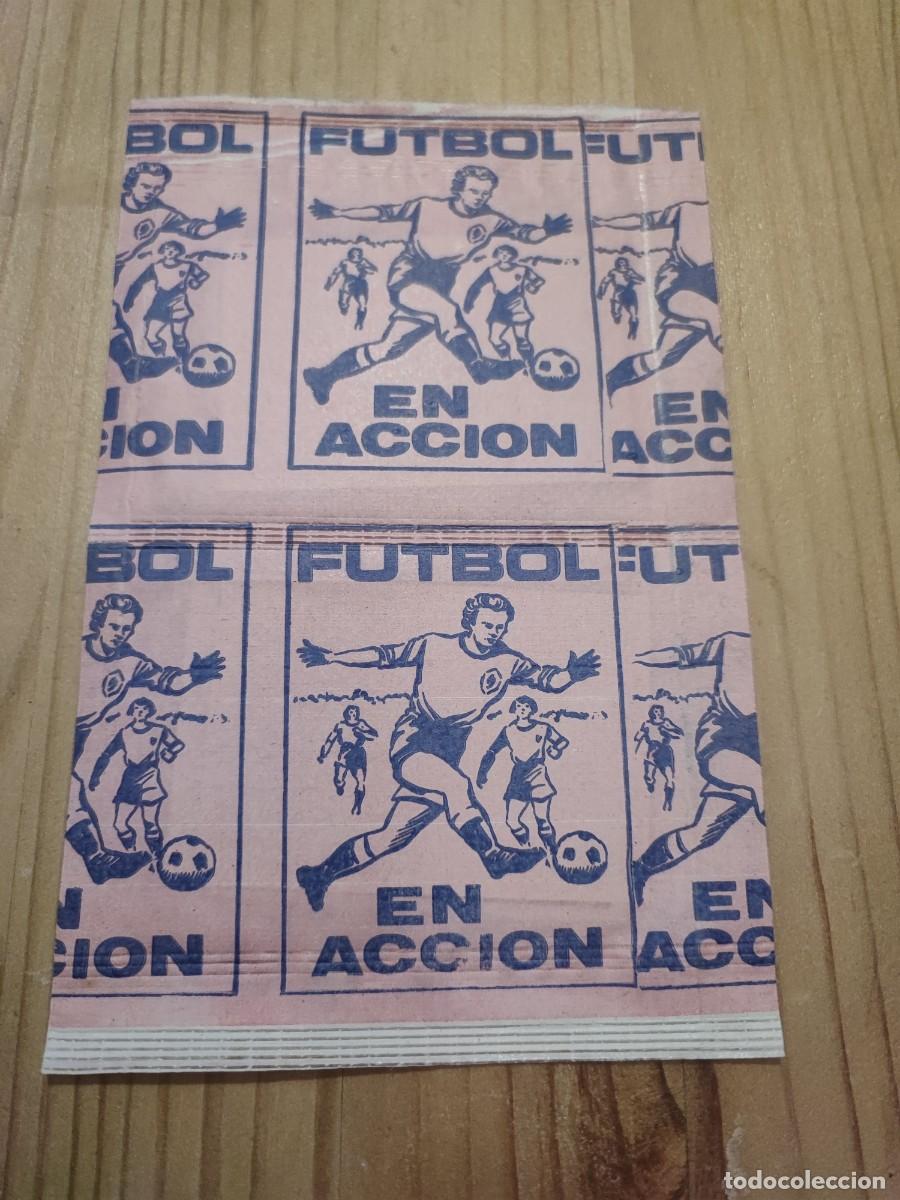 Cromos de f&uacute;tbol: DOS SOBRES FUTBOL EN ACCION REYAUCA NIEVOS SIN ABRIR