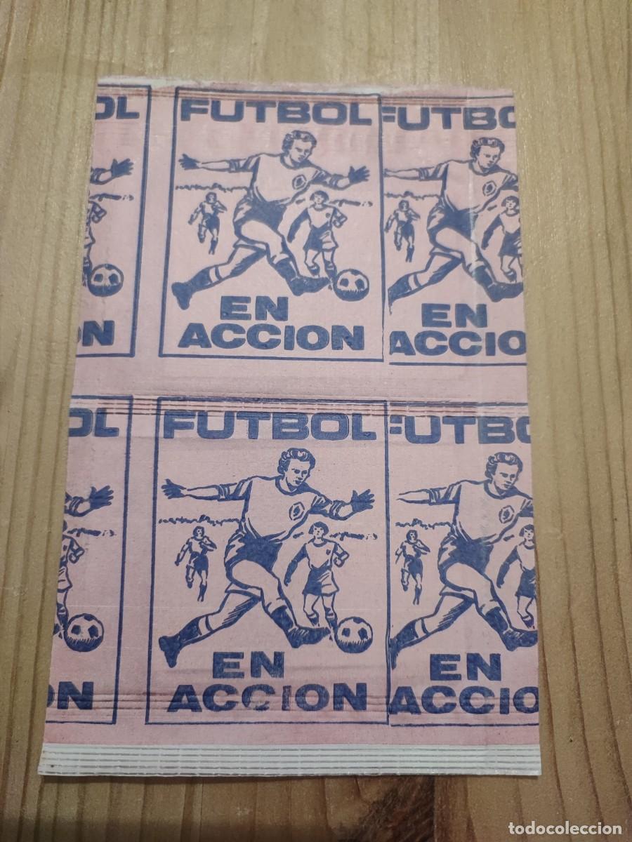 Cromos de f&uacute;tbol: DOS SOBRES FUTBOL EN ACCION REYAUCA NIEVOS SIN ABRIR