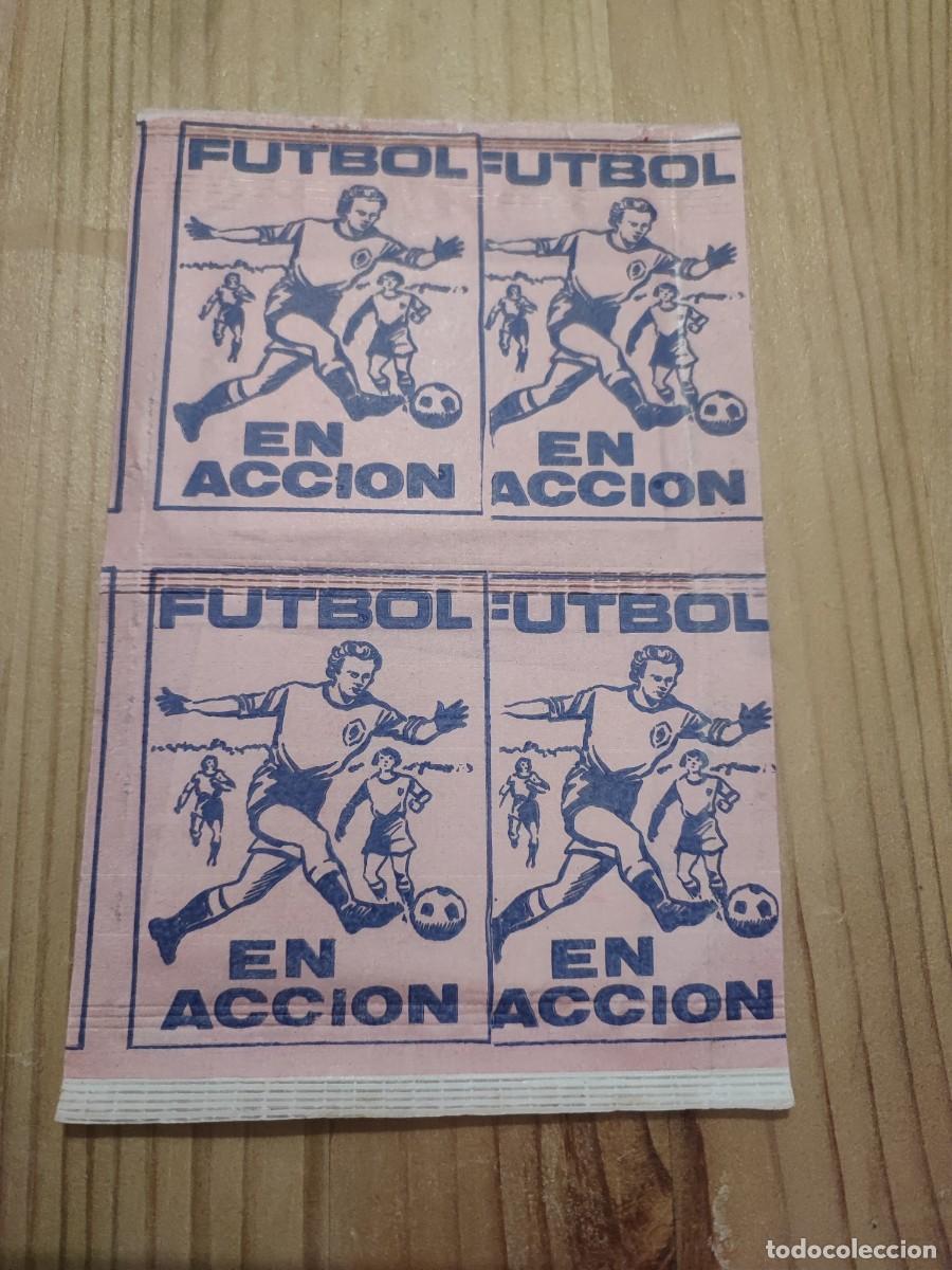 Cromos de f&uacute;tbol: DOS SOBRES FUTBOL EN ACCION REYAUCA NIEVOS SIN ABRIR
