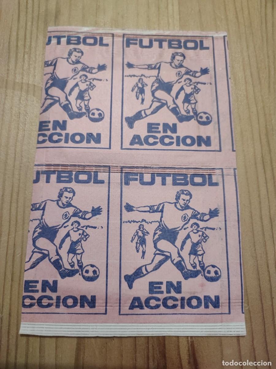 Cromos de f&uacute;tbol: DOS SOBRES FUTBOL EN ACCION REYAUCA NIEVOS SIN ABRIR