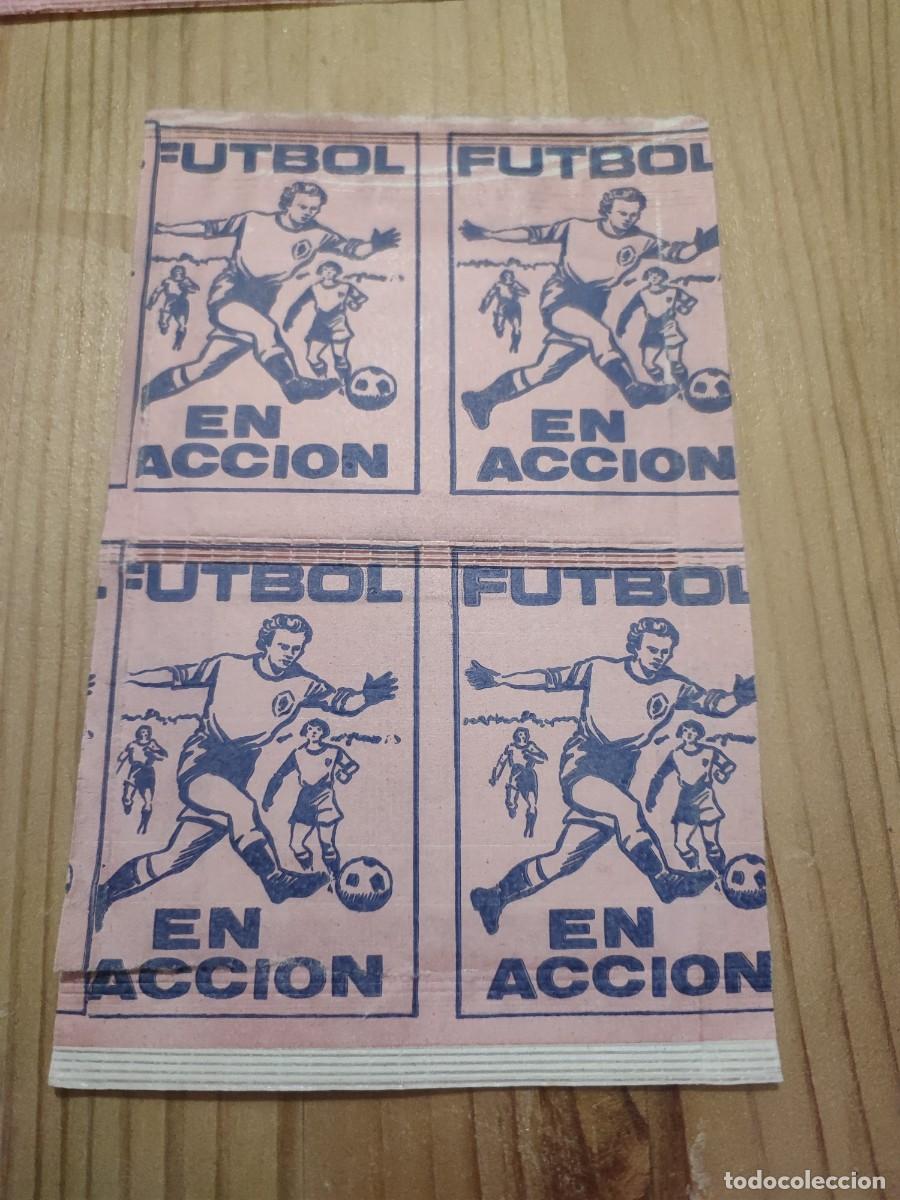 Cromos de f&uacute;tbol: DOS SOBRES FUTBOL EN ACCION REYAUCA NIEVOS SIN ABRIR