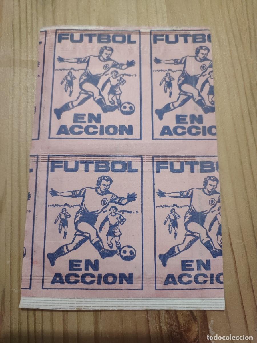 Cromos de f&uacute;tbol: DOS SOBRES FUTBOL EN ACCION REYAUCA NIEVOS SIN ABRIR