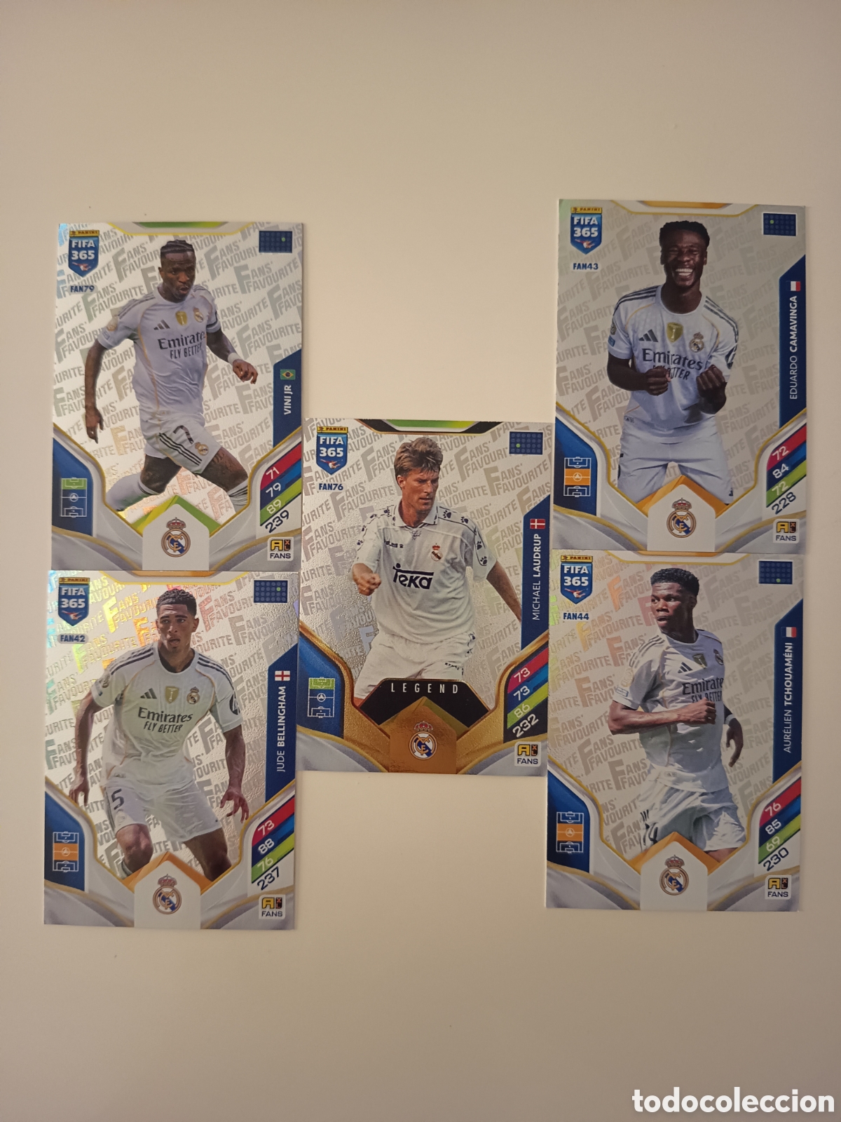Cromos de f&uacute;tbol: Lote Real Madrid Fans Favourite FIFA 365