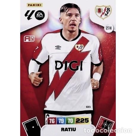 Cromos de f&uacute;tbol: RATIU RAYO VALLECANO n&uacute;mero 274 cromo Adrenalyn XL 25-26 2025-2026