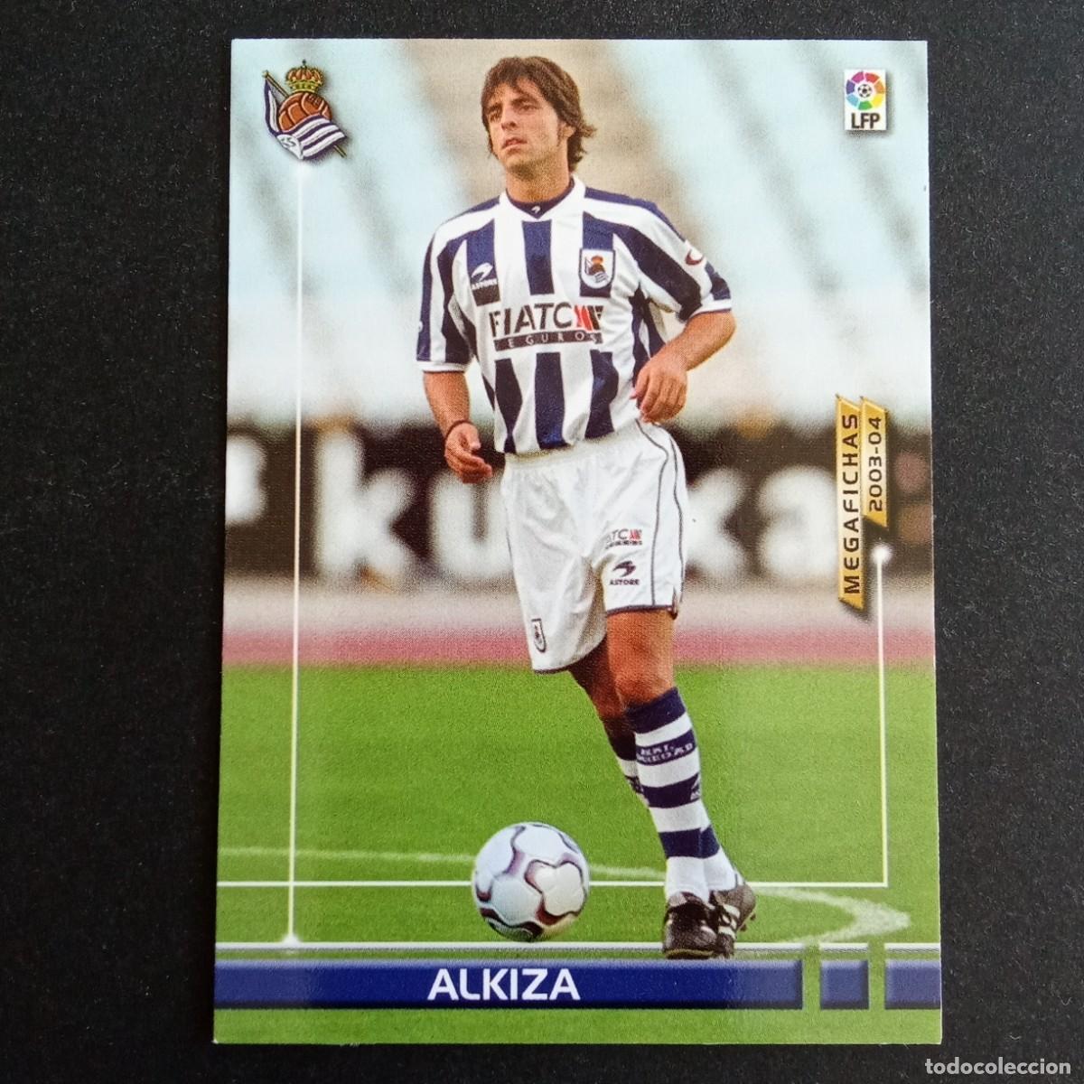 Cromos de f&uacute;tbol: 446 ALKIZA REAL SOCIEDAD NUEVO FICHAJE LIGA 2003 2004 03 04 MEGAFICHAS PANINI