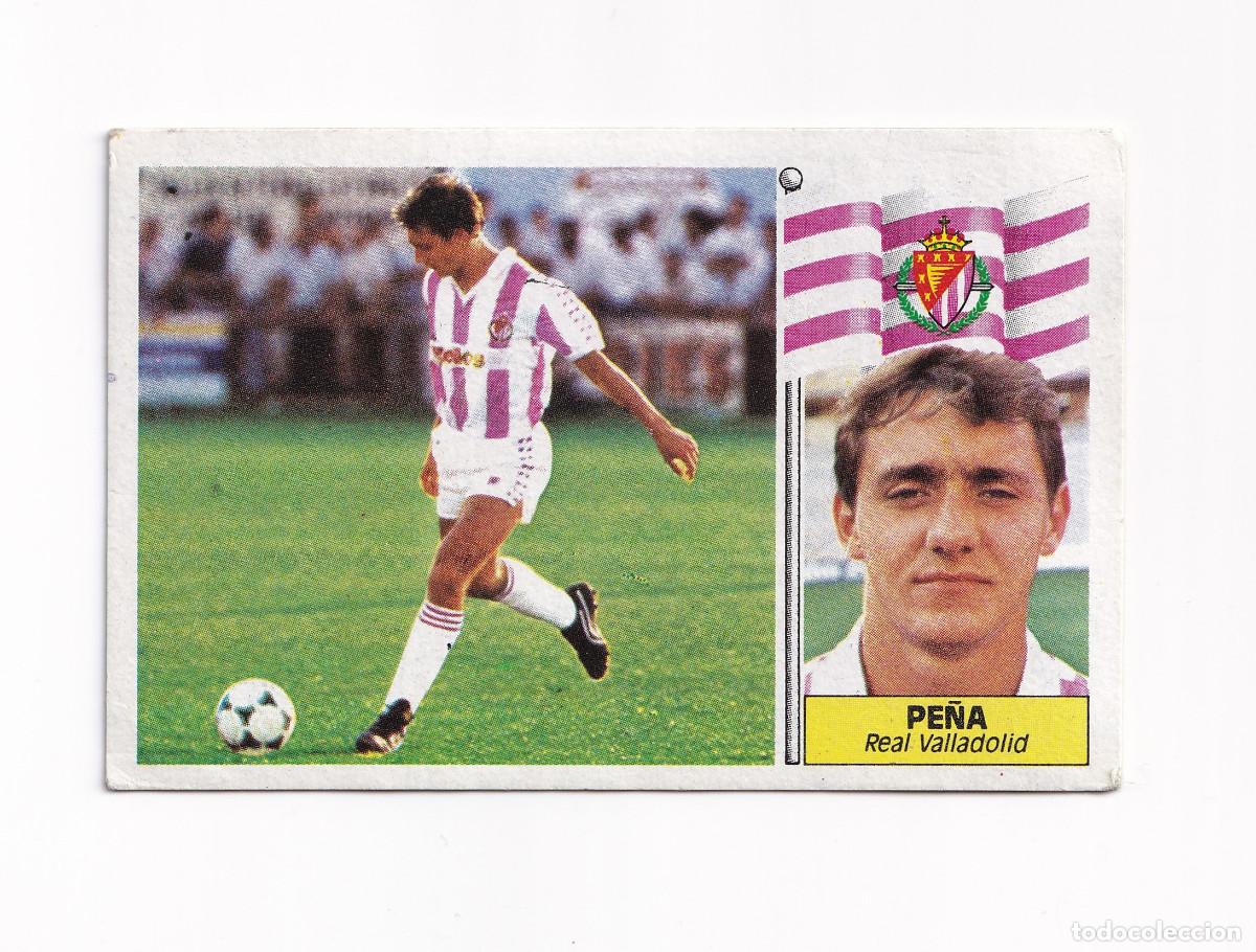 Cromos de f&uacute;tbol: Cromo f&uacute;tbol PE&Ntilde;A Valladolid 1986 1987 Ediciones Este SIN PEGAR