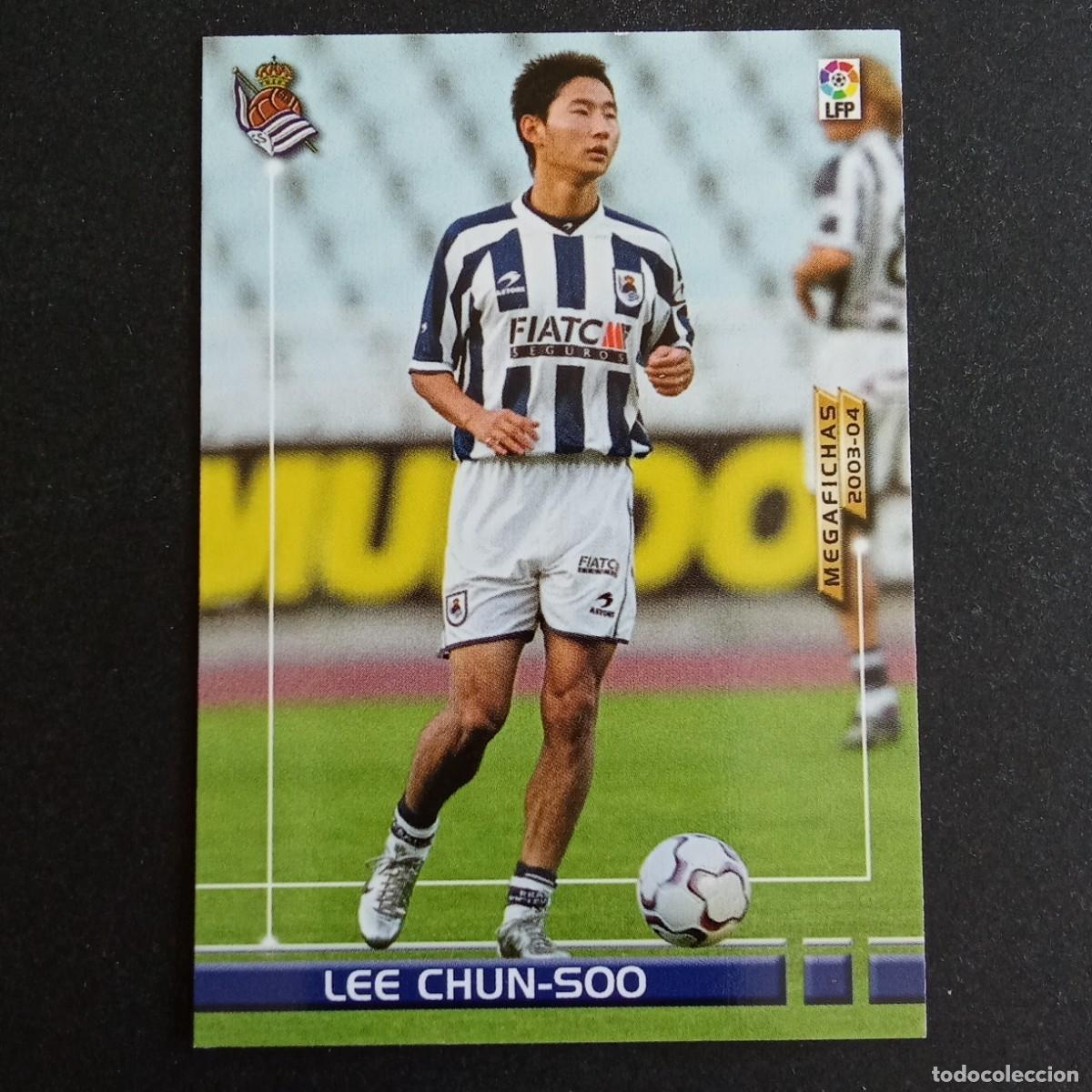 Cromos de f&uacute;tbol: 453 LEE CHUN SOO REAL SOCIEDAD NUEVO FICHAJE LIGA 2003 2004 03 04 MEGAFICHAS PANINI