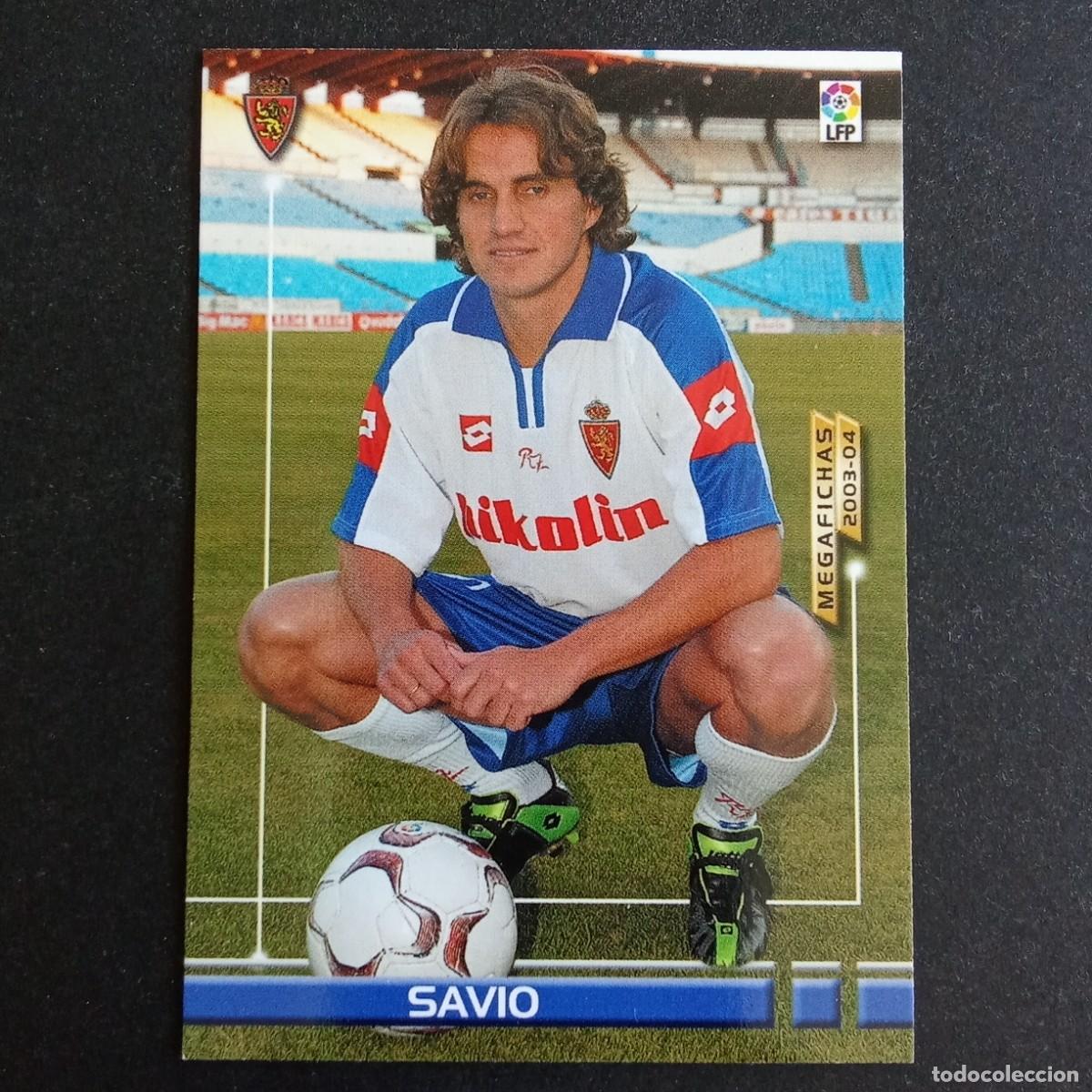 Cromos de f&uacute;tbol: 456 SAVIO ZARAGOZA NUEVO FICHAJE LIGA 2003 2004 03 04 MEGAFICHAS PANINI