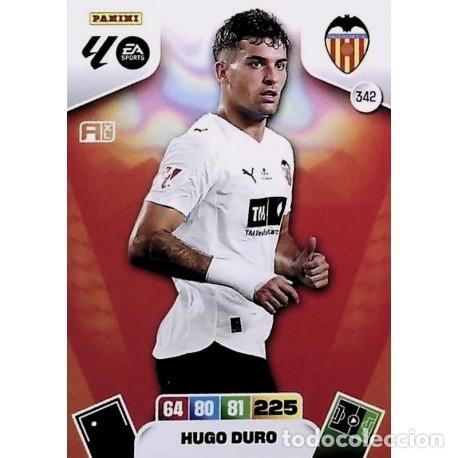 Cromos de f&uacute;tbol: HUGO DURO VALENCIA CF n&uacute;mero 342 cromo Adrenalyn XL 25-26 2025-2026