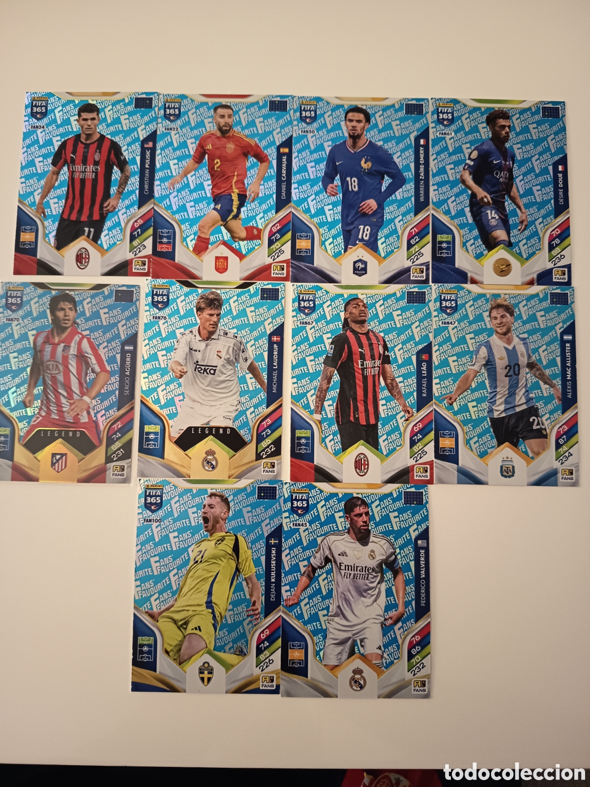 Cromos de f&uacute;tbol: Lote fans favourite adrenalyn FIFA 365 2025-2026
