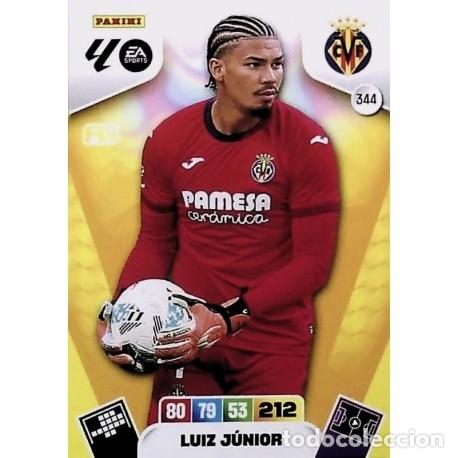 Cromos de f&uacute;tbol: LUIZ J&Uacute;NIOR VILLAREAL CF n&uacute;mero 344 cromo Adrenalyn XL 25-26 2025-2026