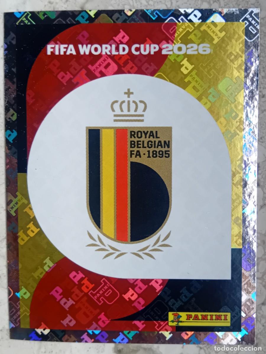 Cromos de f&uacute;tbol: Figurina Panini 2026 Cromo World Cup Usa Mundial 2026 scudetto escudo badge Belgium n BEL 1