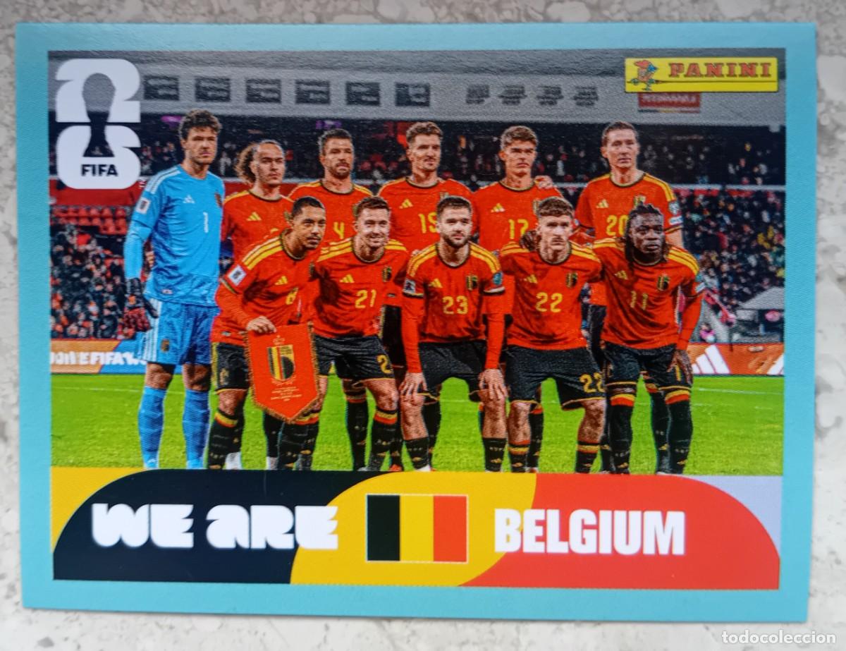 Cromos de f&uacute;tbol: Figurina Panini 2026 Cromo World Cup Usa Mundial 2026 squadra alineaci&oacute;n team Belgium n BEL 13