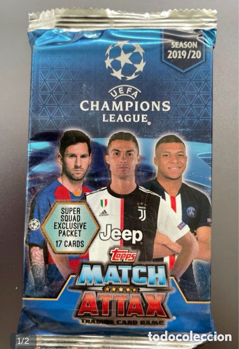 Figurine di Calcio: Sobre 17 cards exclusivo Super Squad Match Attax 2019-20 Topps