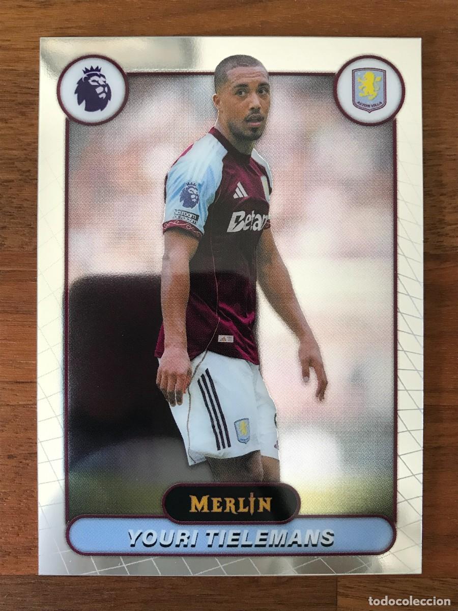 Fu&szlig;ball-Sticker: YOURI TIELEMANS - ASTON VILLA - TOPPS CHROME MERLIN PREMIER LEAGUE 2025 2026 25 26