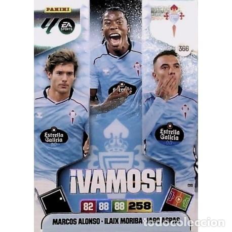 Fu&szlig;ball-Sticker: &iexcl;Vamos! Celta con el n&uacute;mero 366 de Adrenalyn XL 25-26 2025-2026