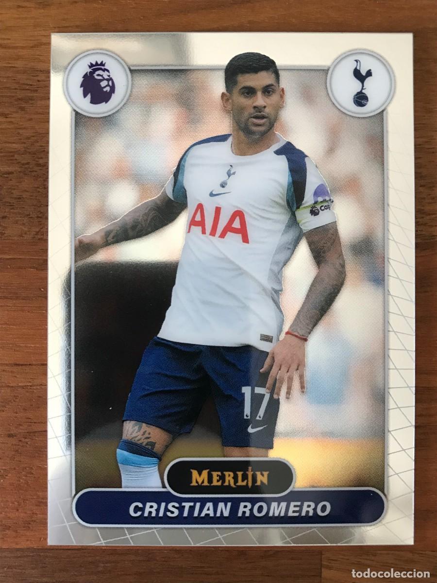 Cromos de f&uacute;tbol: CRISTIAN ROMERO - TOTTENHAM HOTSPUR - TOPPS CHROME MERLIN PREMIER LEAGUE 2025 2026 25 26