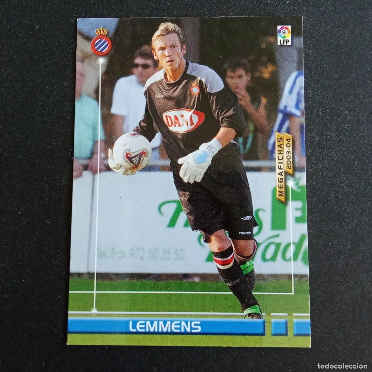 Cromos de f&uacute;tbol: 464 LEMMENS ESPANYOL NUEVO FICHAJE LIGA 2003 2004 03 04 MEGAFICHAS PANINI