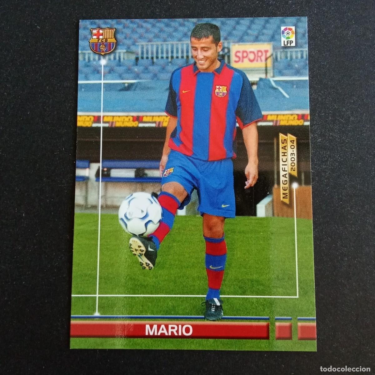 Cromos de f&uacute;tbol: 465 MARIO BARCELONA NUEVO FICHAJE LIGA 2003 2004 03 04 MEGAFICHAS PANINI