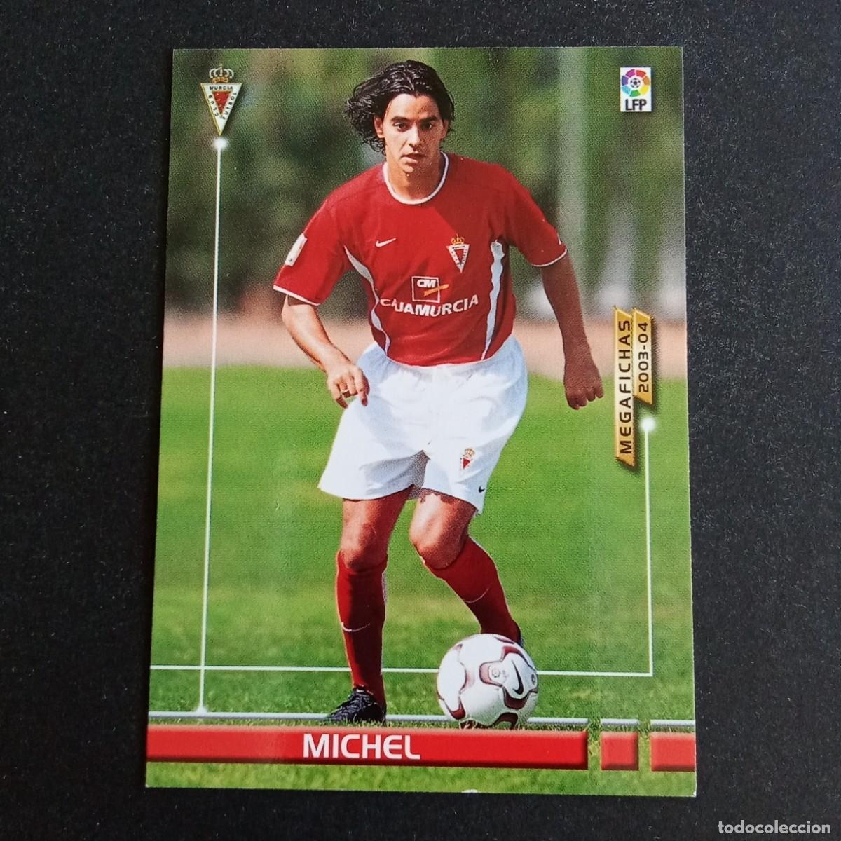 Cromos de f&uacute;tbol: 468 MICHEL MURCIA NUEVO FICHAJE LIGA 2003 2004 03 04 MEGAFICHAS PANINI