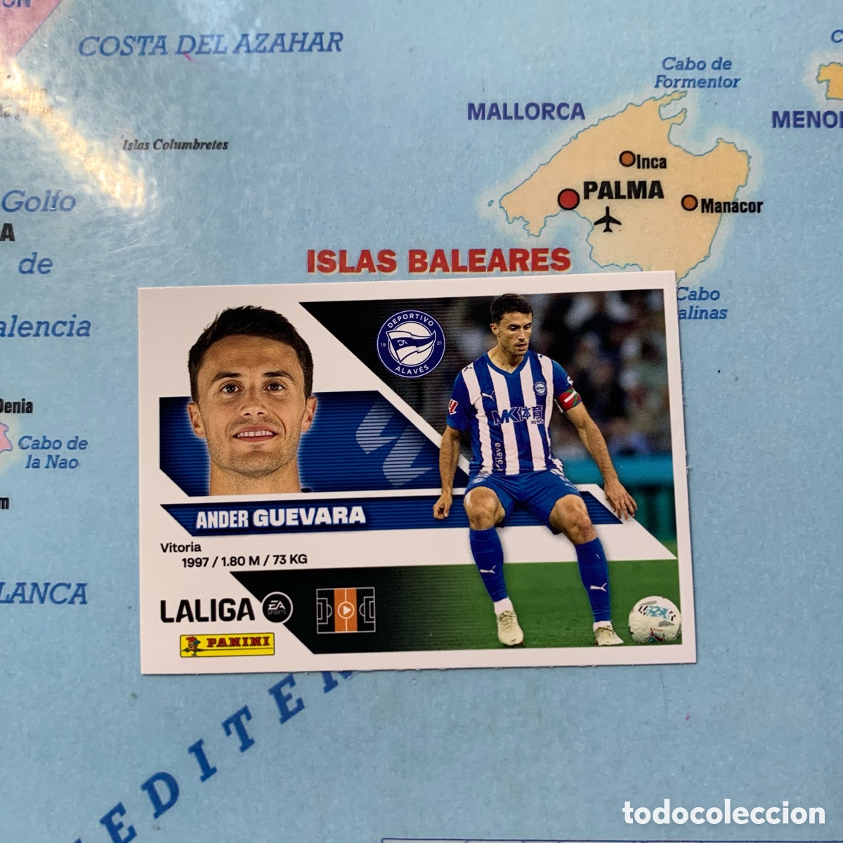 Cromos de f&uacute;tbol: Guevara n&uacute;mero 13 del Alav&eacute;s cromo liga este 26-27 2026-2027