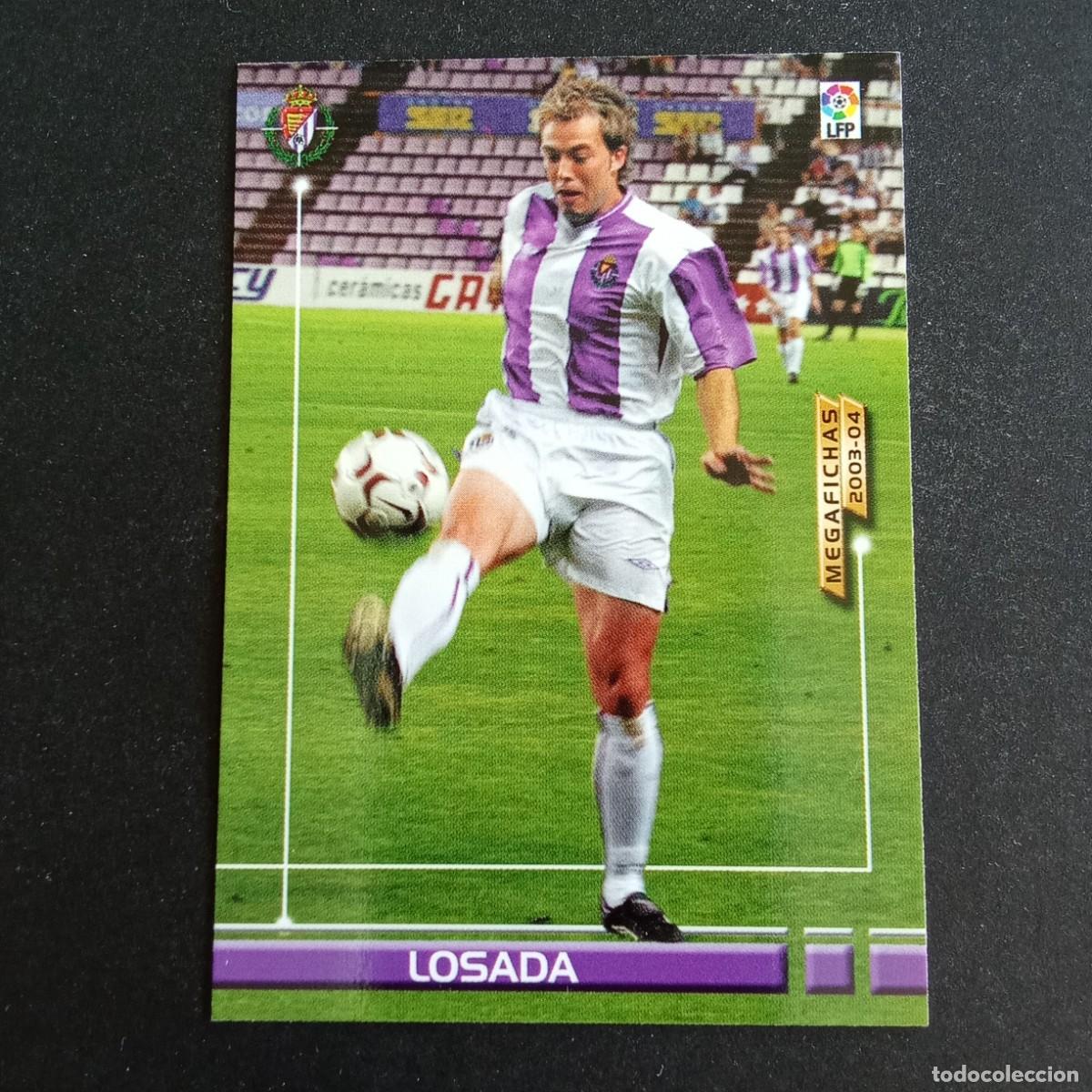 Cromos de f&uacute;tbol: 471 LOSADA VALLADOLID NUEVO FICHAJE LIGA 2003 2004 03 04 MEGAFICHAS PANINI