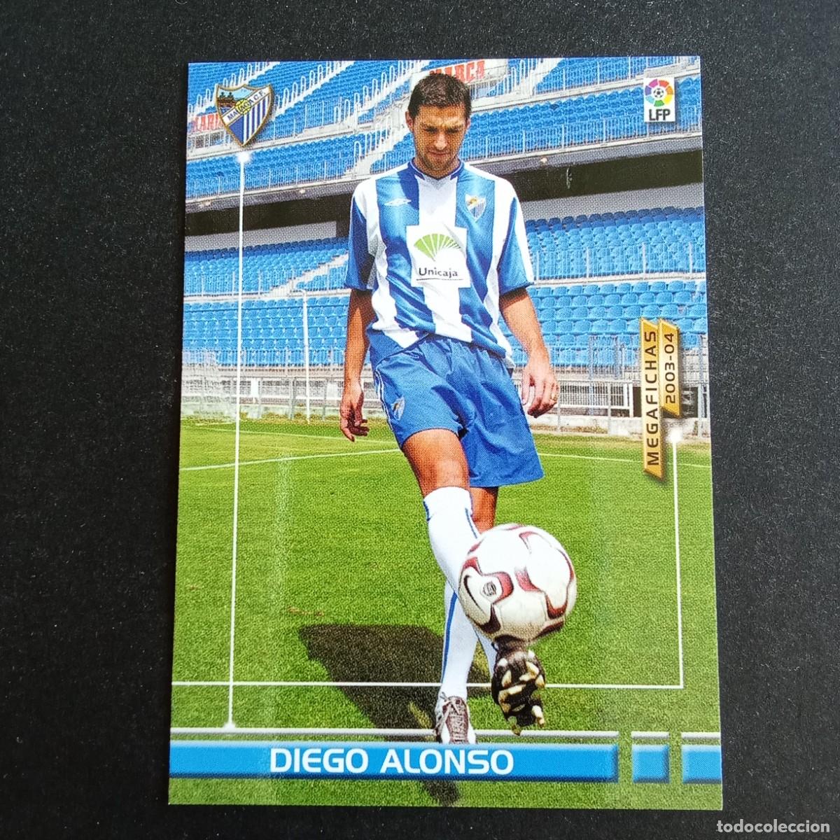 Cromos de f&uacute;tbol: 473 DIEGO ALONSO MALAGA NUEVO FICHAJE LIGA 2003 2004 03 04 MEGAFICHAS PANINI