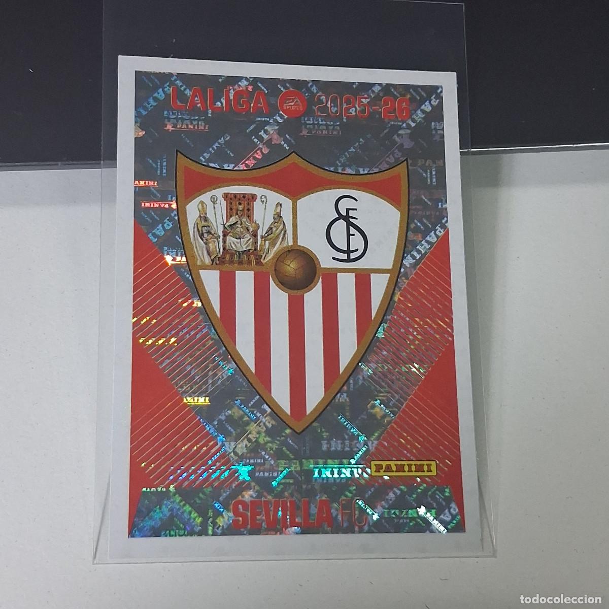 Cromos de f&uacute;tbol: D3 1 ESCUDO LOGO BADGE SEVILLA LIGA ESTE 2025 2026 25 26 PANINI STICKERS CROMOS SPORTS