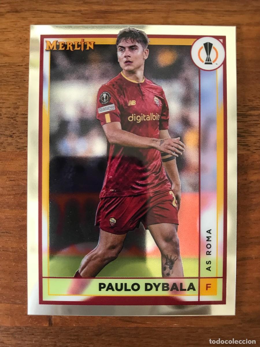 Cromos de f&uacute;tbol: PAULO DYBALA - AS ROMA - TOPPS CHROME MERLIN UEFA CHAMPIONS 2022 2023 22 23
