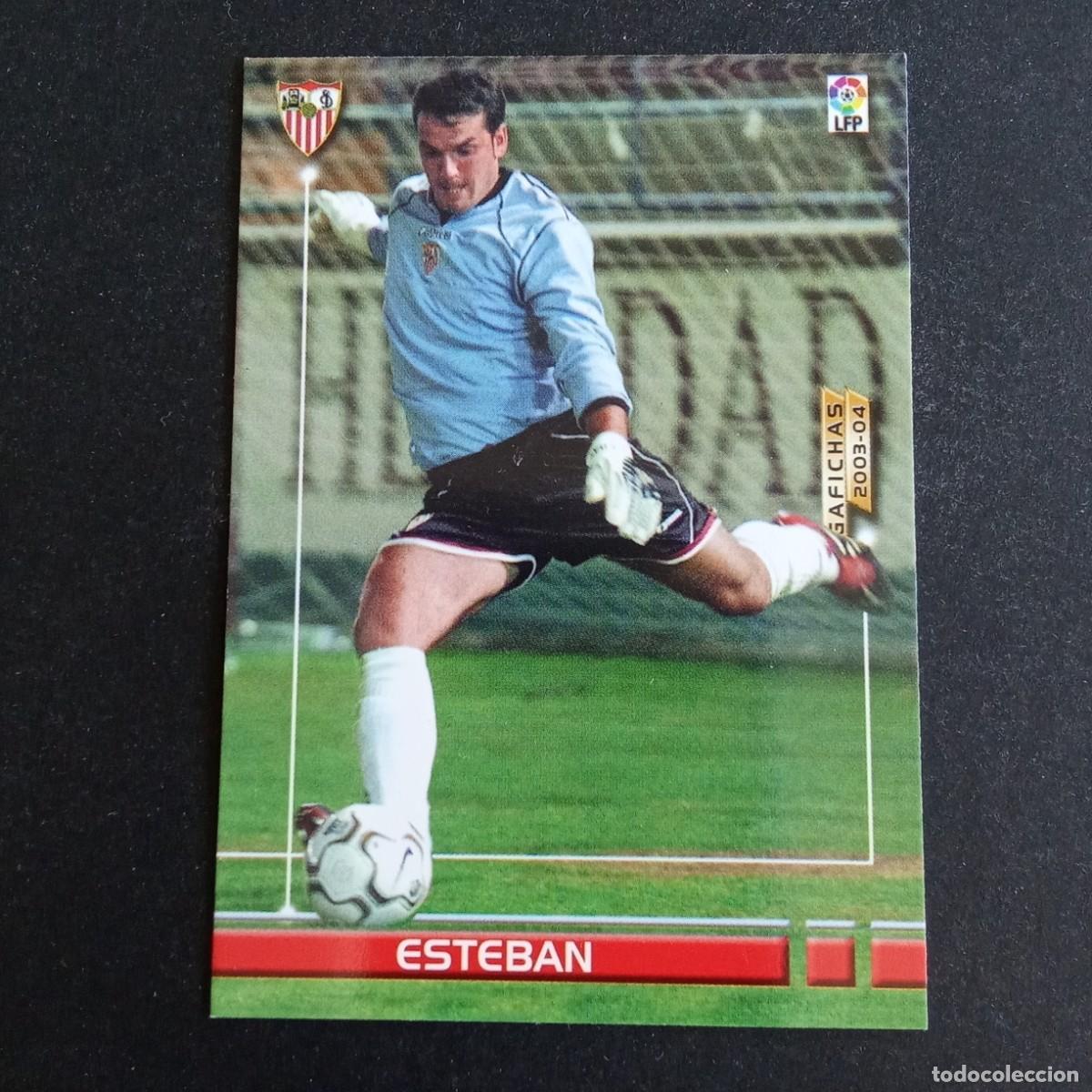 Cromos de f&uacute;tbol: 476 ESTEBAN SEVILLA NUEVO FICHAJE LIGA 2003 2004 03 04 MEGAFICHAS PANINI