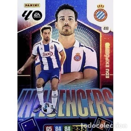 Cromos de f&uacute;tbol: Edu Exposito Influencers Espanyol 418 de Adrenalyn XL 25-26 2025-2026