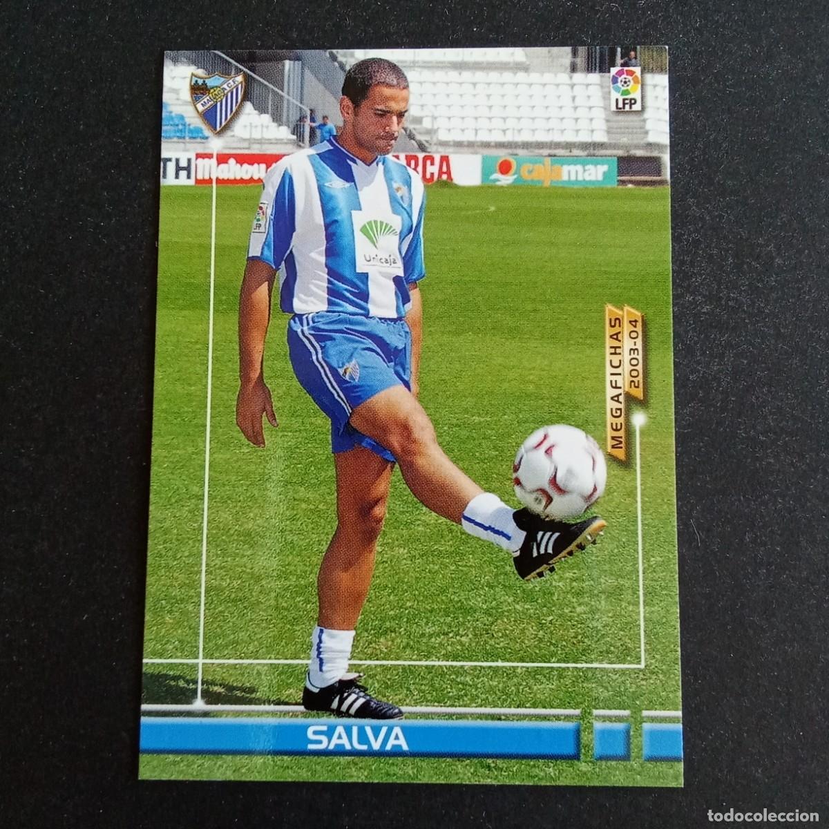 Cromos de f&uacute;tbol: 478 SALVA MALAGA NUEVO FICHAJE LIGA 2003 2004 03 04 MEGAFICHAS PANINI