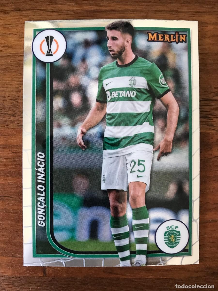 Cromos de f&uacute;tbol: GONCALO INACIO - SPORTING PORTUGAL - TOPPS CHROME MERLIN UEFA CHAMPIONS 2023 2024 23 24
