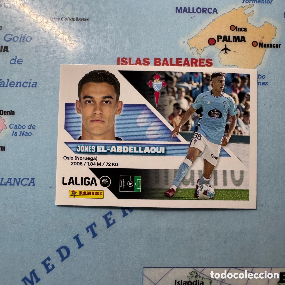 Cromos de f&uacute;tbol: El Abdellaoui n&uacute;mero 18B del Celta cromo de la liga este 26-27 2026-2027