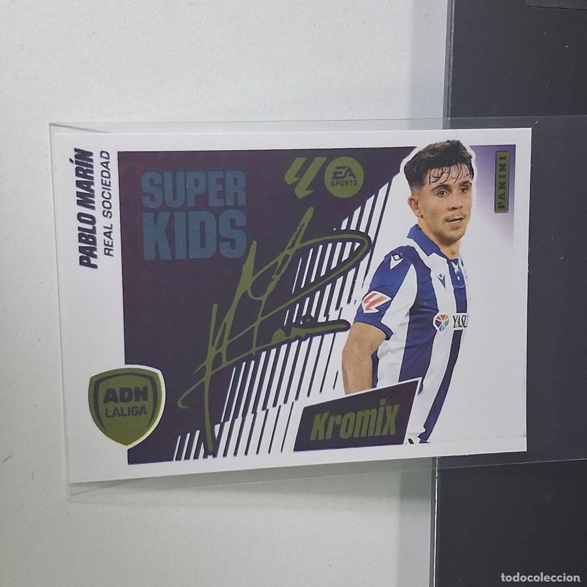 Cromos de f&uacute;tbol: D3 K15 PABLO MARIN K 15 KROMIX SUPER KIDS FIRMA LIGA ESTE 2025 2026 25 26 PANINI STICKERS CROMOS